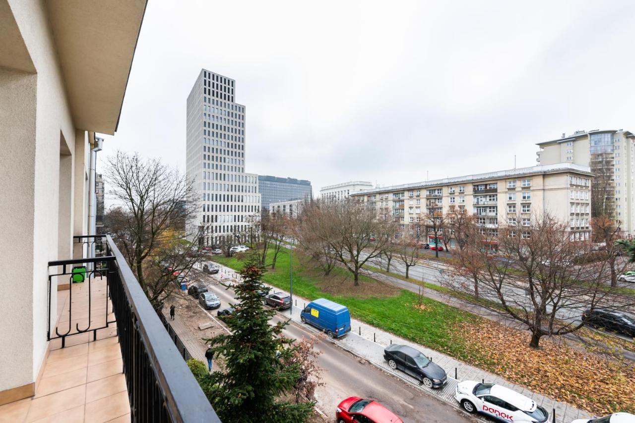 Ferienwohnung Park Arkadia Retro Studio Warschau Exterior foto